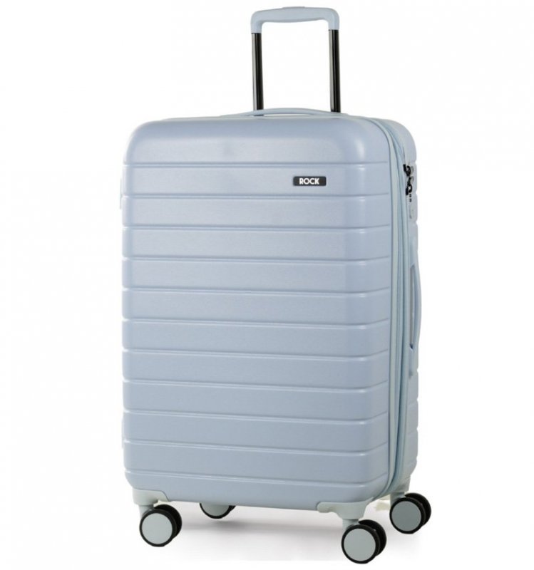 Levně ROCK TR-0214 Novo M cestovní kufr TSA 69 cm - světle modrý