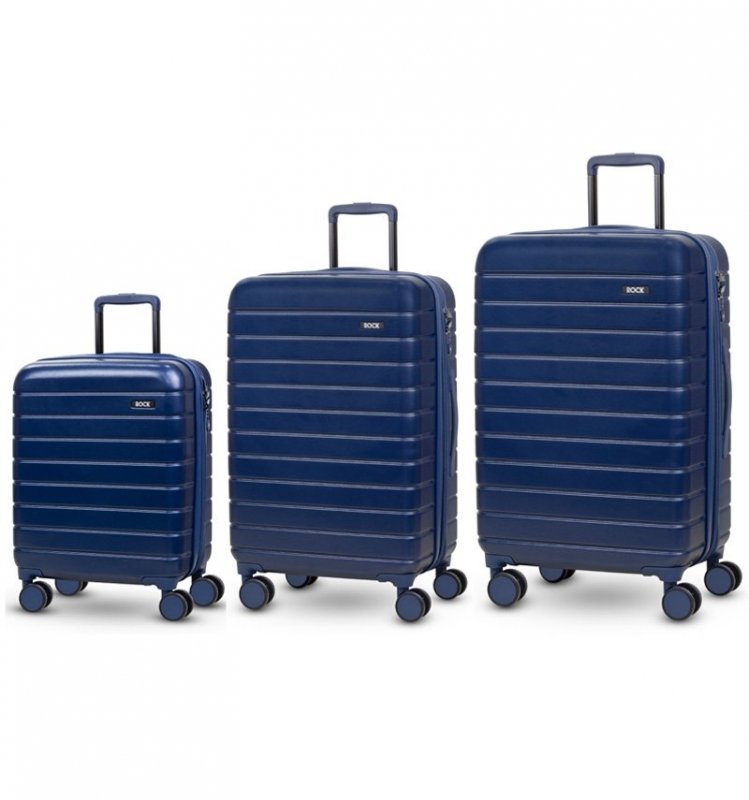 Levně ROCK TR-0214 L/M/S sada cestovních kufrů TSA 79/69/55 cm - tmavě modrá