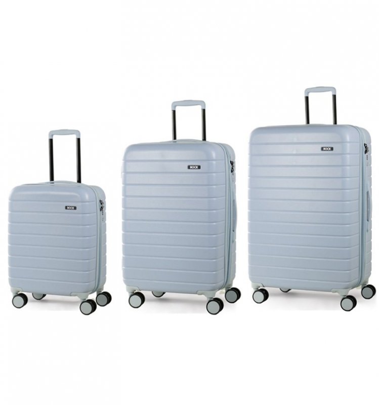 ROCK Novo sada 3 cestovních kufrů TSA 55/69/79 cm Pastel Blue