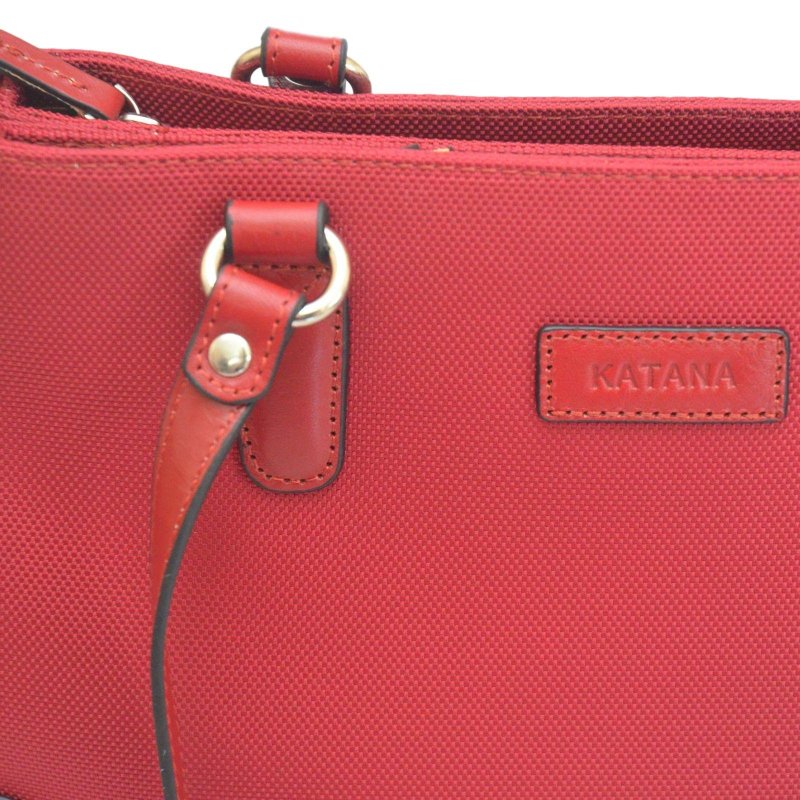 Katana 6783 dvouprostorová kabelka přes rameno červená