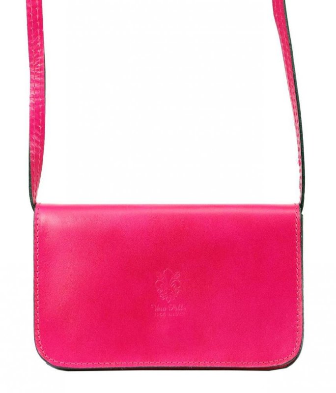 Vera Pelle KK-107 malá crossbody kabelka Fuchsia