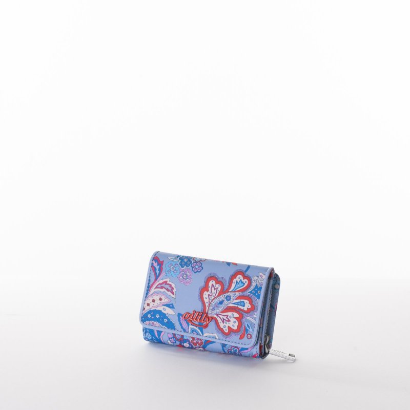 Oilily Flower Festival S Wallet dámská peněženka 14 cm Dusk Blue