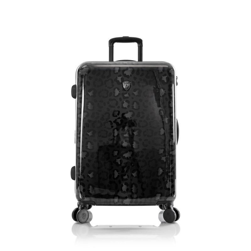 Heys Black Leopard M cestovní kufr TSA 66 cm 87 l