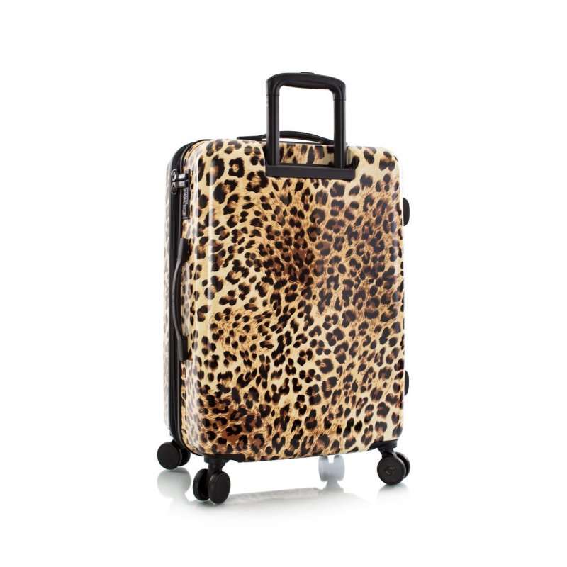 Heys Brown Leopard M cestovní kufr TSA 66 cm 87 l