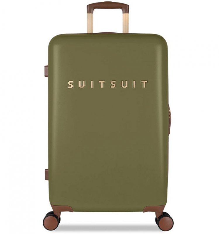 Levně SUITSUIT Fab Seventies M cestovní kufr TSA 67 cm Martini Olive