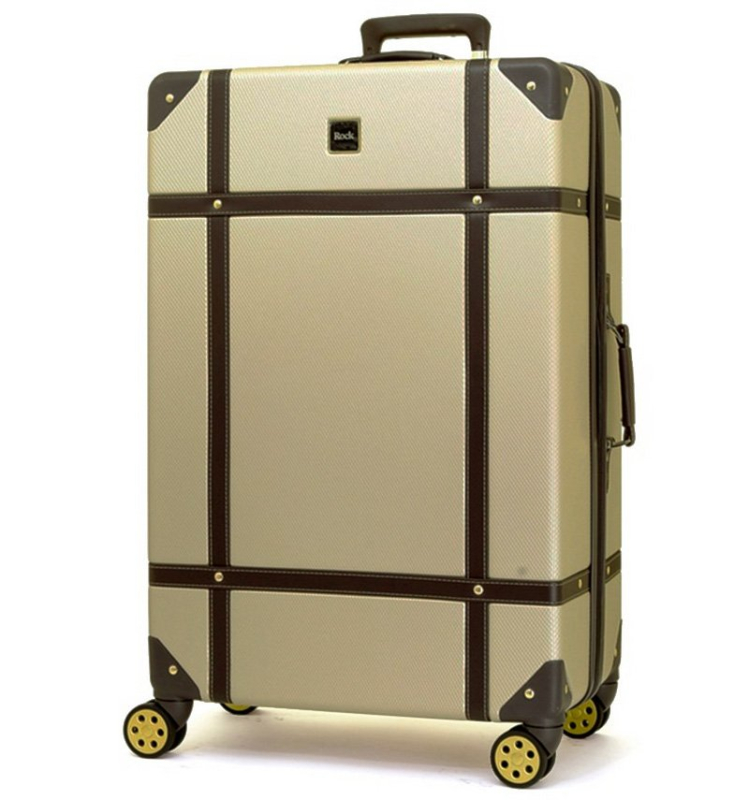 ROCK Vintage L cestovní kufr TSA 78 cm Gold
