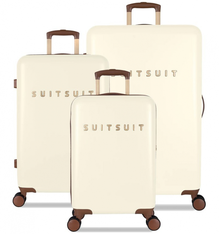 SUITSUIT Fab Seventies sada cestovních kufrů 77/67/55 cm Antique White