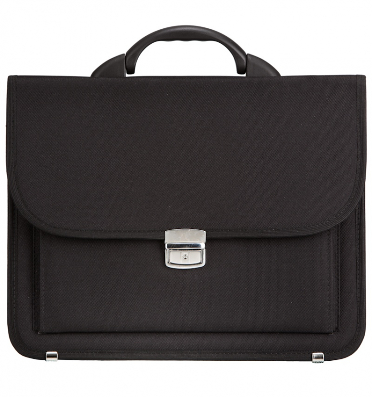 Aktovka REAbags 7416-T - čierna/niklová