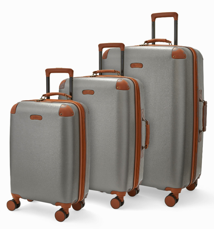 ROCK Carnaby sada 3 cestovních kufrů TSA 56/67/78 cm Platinum