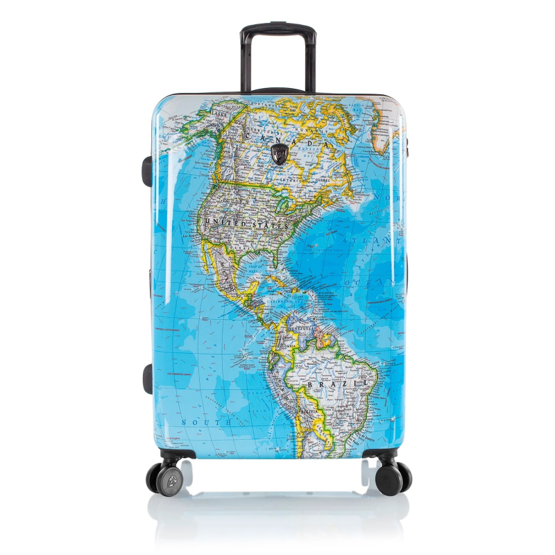 Heys Journey 3G L cestovní kufr TSA 76 cm 127 l Blue Map