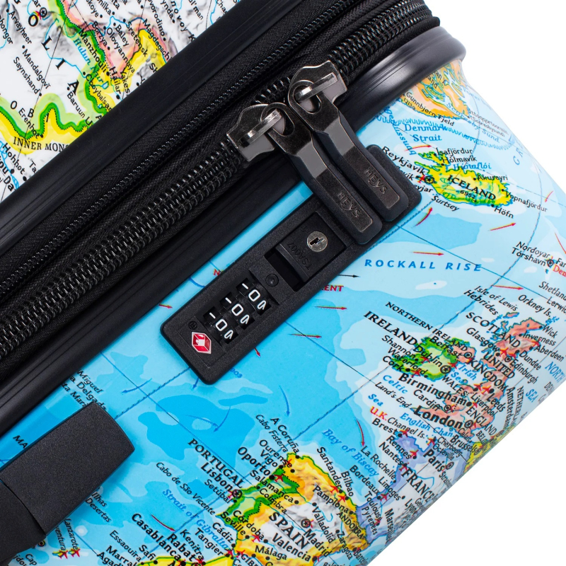 Heys Journey 3G L cestovní kufr TSA 76 cm 127 l Blue Map