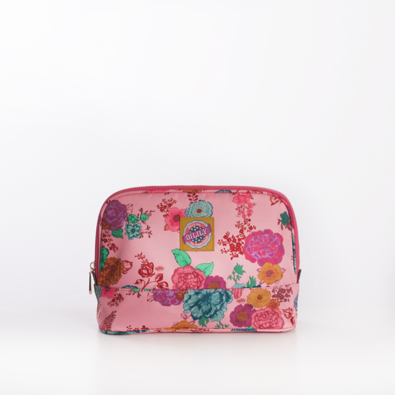 Oilily Color Splash M Cosmetic Bag kosmetická taštička 25 cm Camellia Rose