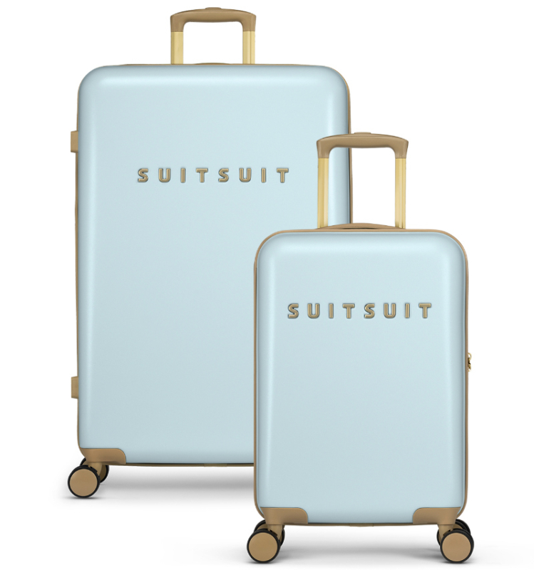 SUITSUIT Fusion Duo Set cestovních kufrů 77/55 cm Powder Blue