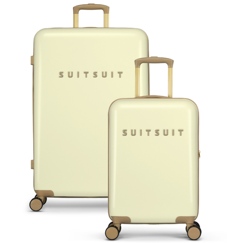 SUITSUIT Fusion Duo Set cestovních kufrů 77/55 cm Dusty Yellow