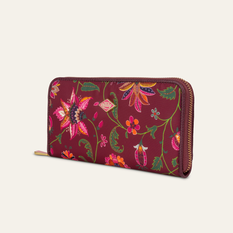 Oilily Joy Flowers Zoey Wallet dámská peněženka 19,5 cm Chocolate