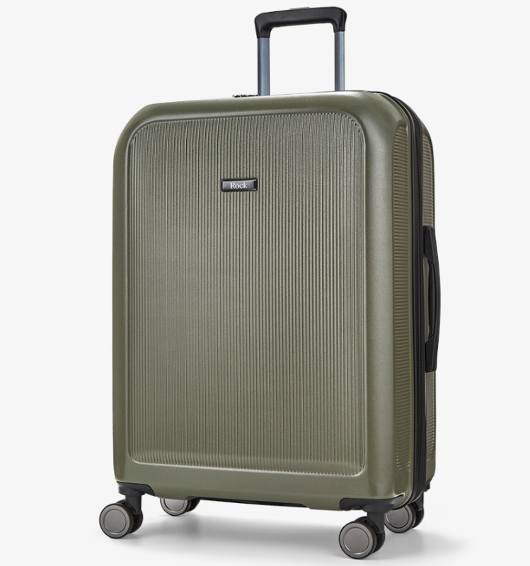 ROCK Austin M cestovní kufr TSA 70 cm Olive Green
