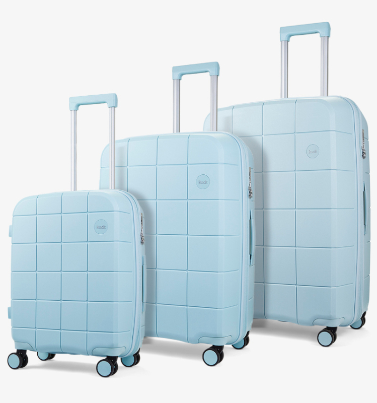 ROCK Pixel sada 3 cestovních kufrů TSA 54/66/75 cm Pastel Blue