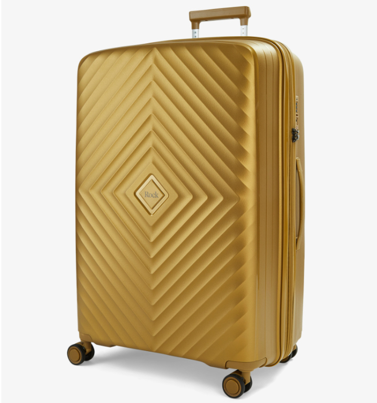 ROCK Infinity L cestovní kufr TSA 73 cm Gold