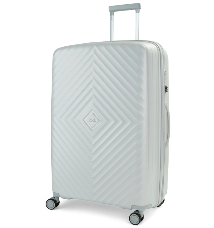 ROCK Infinity L cestovní kufr TSA 73 cm Pearl Grey
