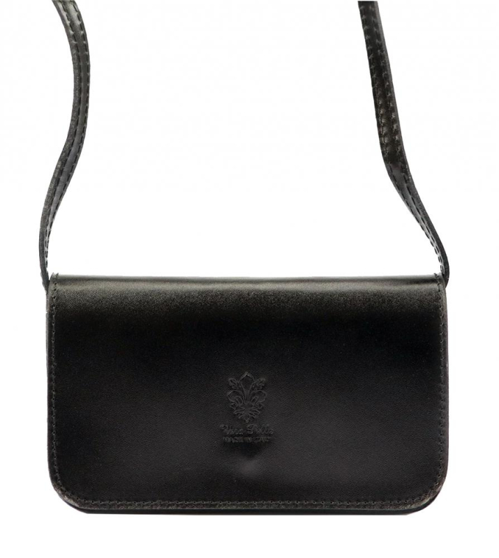 Vera Pelle KK-107 malá crossbody kabelka Black