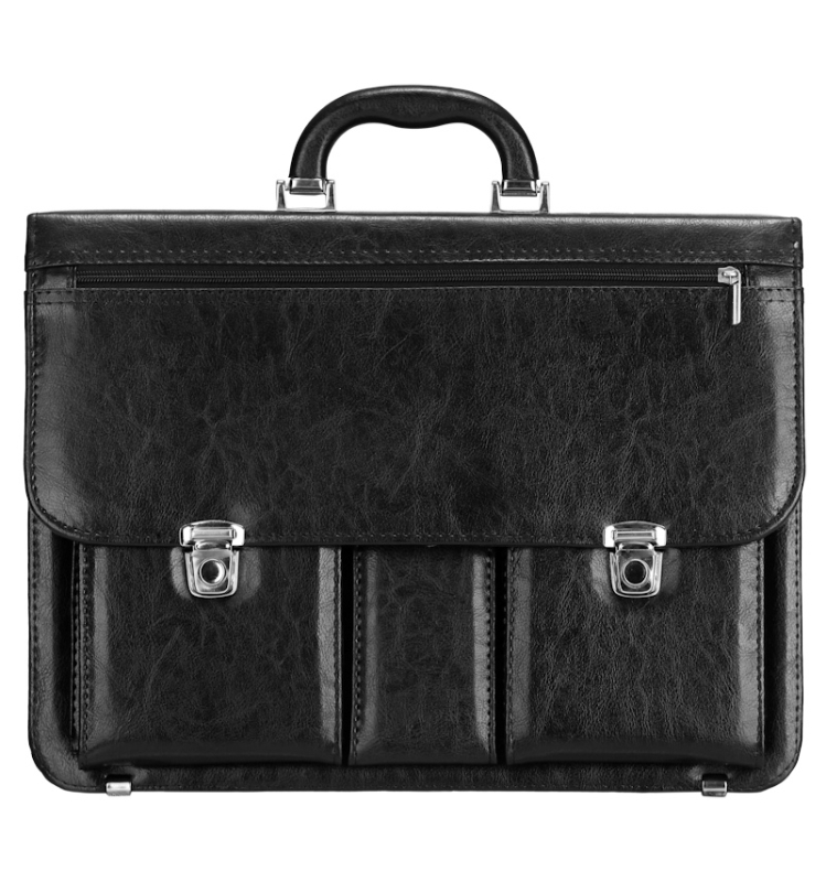 Aktovka REAbags 8001/2-TR - čierna/niklová