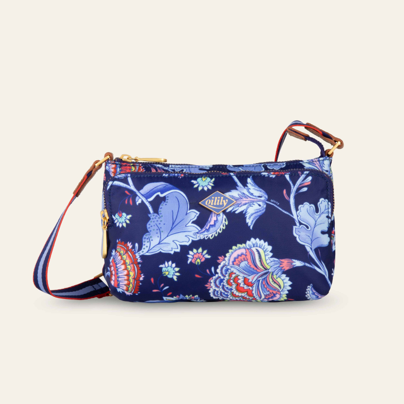 Oilily Sits Aelia Xena Taška cez rameno 20 cm Modrá potlač