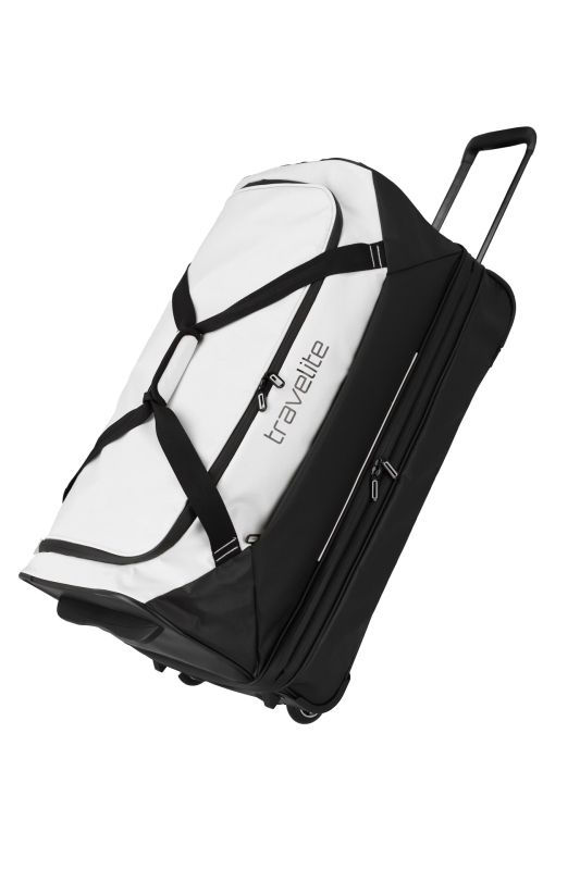 Travelite Basics Wheeled Duffle 70 cm exp. 98/119 l Black / White