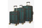 ROCK Vintage sada 3 cestovních kufrů TSA 55/68/78 cm Emerald Green