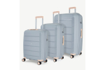 ROCK Tulum sada 3 cestovních kufrů TSA 55/66/78 cm Grey