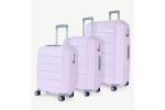 ROCK Tulum sada 3 cestovních kufrů TSA 55/66/78 cm Lilac