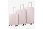 ROCK Pixel sada 3 cestovních kufrů TSA 54/66/75 cm Pastel Pink