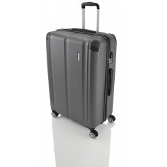 Travelite City 4w L cestovní kufr TSA 77 cm 113/124 l Anthracite