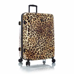 Heys Brown Leopard L cestovní kufr TSA 76 cm 133 l