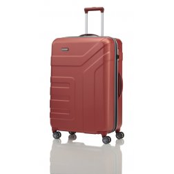 Travelite Vector 4w L cestovní kufr TSA 77 cm 103 l Coral