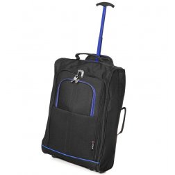 5 Cities T-830 S 2w palubní kufr 55 cm černá/modrá