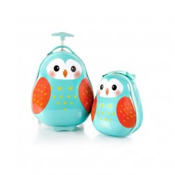 Heys Travel Tots Kids dětská sada - cestovní kufr 46 cm a batoh 33 cm Owl