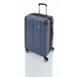 Travelite City 4w M cestovní kufr TSA 68 cm 78/86 l Navy