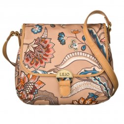 LiLiÓ Arcadia S Shoulder Bag Fudge malá oblouková květovaná kabelka 24x7x19 cm