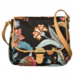 LiLiÓ Arcadia S Shoulder Bag Ink malá oblouková květovaná kabelka 24x7x19 cm