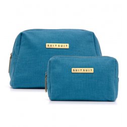 SUITSUIT Fab Seventies Beauty Set sada 2 organizérů Seaport Blue