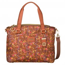 LiLiÓ Ditsy S Handbag květovaná kabelka 27,5 cm Bright Sienna