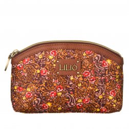 LiLiÓ Ditsy Cosmetic Bag Bright Sienna květovaná kosmetická taštička 19x7x13,5 cm