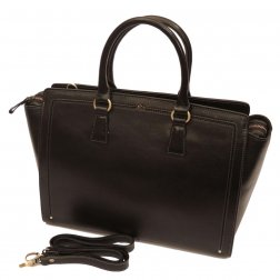 Katana 66816 Noir dámská luxusní kožená kabelka, černá