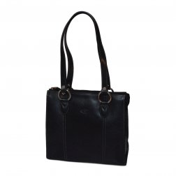 Katana 82130 dámská kožená kabelka 26 cm Noir