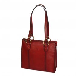 Katana 82130 dámská kožená kabelka 26 cm Rouge