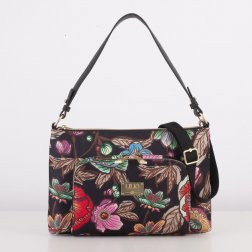 LiLiÓ Urban Peony M Flat Shoulder Bag kabelka 32x21x4 cm Sunburst Black