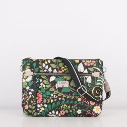 LiLiÓ Morris Garden M Flat Shoulder Bag kabelka 30x21x5 cm Peacock Green