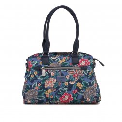 LiLiÓ Winter Poppy M Carry All květovaná kabelka 36 cm True Blue