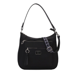 LiLiÓ Solid lilió M Shoulder Bag kabelka na/přes rameno 31 cm Black
