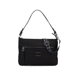 LiLiÓ Solid lilió M Flat Shoulder Bag kabelka na/přes rameno 30 cm Black